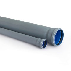 Труба BAIKAL eco  ВК ПП 110х2,2х500, серый/синий