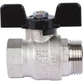Кран шаровой STOUT SVB стандартнопроходной, ВР/НР, ручка бабочка 1, SVB-0014-000025