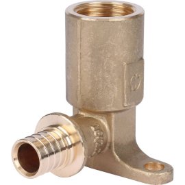 Угольник STOUT настенный с длинным нарезным патрубком 16-Rp 1/2, SFA-0032-001612