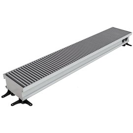 Конвектор внутрипольный Askon КВП-В принудительная конвекция 180x400x5000 (решётка анодированная в натуральный алюминий), КВП-В 180/400/5000