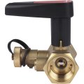 Клапан ручной БРОЕН Basic DN 025 PN 25 запорный с дренажем, 594765