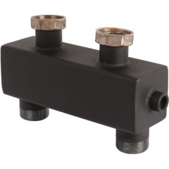 Гидравлическая стрелка ROMMER RDG-0015 с накидными гайками 1 1/2, 5,93 м3/час, RDG-0015-004006