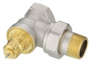 Клапан угловой Danfoss RA-G (для однотр. насосной и двухтр.систем отопл. Д 20 мм), 013G1678(013G7025)