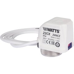 Электротермический сервопривод Watts 22CX24NC2 нормально закрытый, 24 В, 10029673