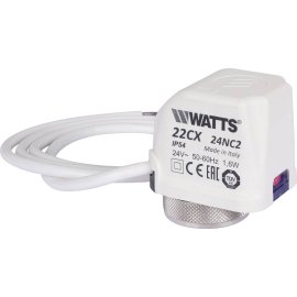 Электротермический сервопривод Watts 22CX24NC2 нормально закрытый, 24 В, 10029673