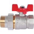 Кран шаровой ROMMER с американкой 1 1/4 ВН/НР, ручка бабочка, RBV-0005-0510232