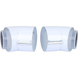 Отвод Vaillant 45 (2 шт.) 80/125 мм РР, 303211