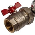 Коллектор распределительный из латуни без расходомеров STOUT 8 выходов, SMB 0468 000008
