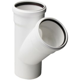 Тройник Pro Aqua Stilte D75x75/45 Белый, ST207745W