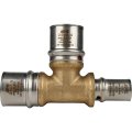 Тройник переходной STOUT 26х26х16 для металлопластиковых труб прессовой, SFP-0005-262616