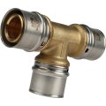 Тройник STOUT равнопроходный 32х32х32 для металлопластиковых труб прессовой, SFP-0006-323232
