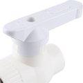 Кран шаровой Kalde комбинированный (наруж. резьба, 20х1/2 ) для полипропиленовых труб под сварку (цвет белый), 3242-vlb-200b05