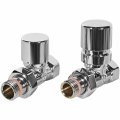 Комплект клапанов термостатических STOUT Design хром, прямой 1/2, SVTDK-0001-000015C