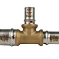 Тройник переходной STOUT 26х16х20 для металлопластиковых труб прессовой, SFP-0005-261620
