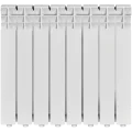 Радиатор алюминиевый ROMMER Optima 500 8 секций боковое подключение (RAL9016), RAL-0210-050008