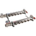 Коллектор из нержавеющей стали в сборе без расходомеров ROMMER 6 выходов, RMS-3210-000006