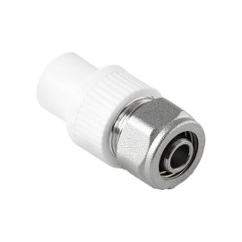 Переход Pro Aqua d=20x16 PP-R на PEX или металлопластиковую трубу Белый, PA76008P