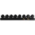 Стальной трубчатый радиатор STOUT TUBE ROUND нижнее правое подключение 8 секций R40 1-1750-8 RT RAL9005, STR40117508RTRAL9005