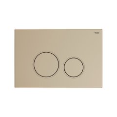 Панель смыва РЕХАУ NOVA ORB 001 с круглыми клавишами, пластик, золотой, матовый, 19102251001