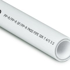 Труба PPR/GF/PPR  25х3,5 PN20 белый 2м РТП
