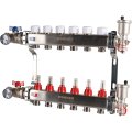 Коллектор из нержавеющей стали в сборе с расходомерами ROMMER 6 выходов, RMS-1210-000006