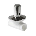Клапан Pro Aqua d= 32 PP-R (вентиль) с хромированной рукояткой Белый, PA43012