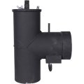 Патрубок дымохода вертикальный ROMMER D=120, L=247, H=346, RSB-1110-041394