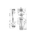 Выпускной комплект AlcaPlast с двойной кнопкой, впускной механизм, SA08SK 1/2 CHROM