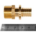 Переходник с наружной резьбой ROMMER 16xG 1/2 для труб из сшитого полиэтилена аксиальный, RFA-0001-001612