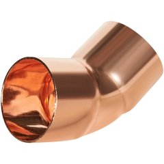 Отвод JINTIAN 45° ВП-ВП 28 из меди 28 под пайку, JT-1504128