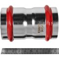 Муфта равнопроходная ROMMER ВПр, 54, из нержавеющей стали прессовой, RSS-1017-000054