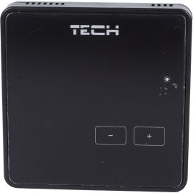 Беспроводной комнатный терморегулятор черный TECH 230В, R-8z