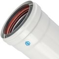 *SCA-0080-800250 STOUT Элемент дымохода DN80/100 труба 250 мм утепленная п/м, SCA-0080-800250