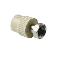 Муфта Pro Aqua d=25-1 PP-R с накидной гайкой Серая, PA29015G