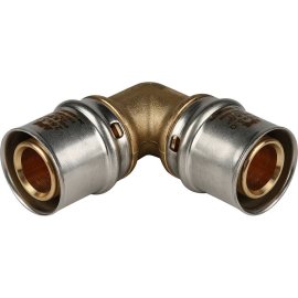 Угольник STOUT  90° 26х26 для металлопластиковых труб прессовой, SFP-0009-002626