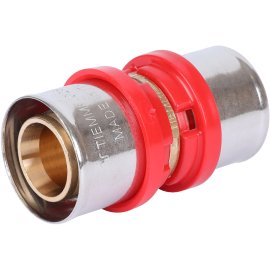 Муфта TIEMME 26x26 для металлопластиковых труб прессовой, 1650037
