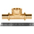 Тройник-переходник с внутренней резьбой ROMMER 20xG 3/4 для труб из сшитого полиэтилена аксиальный, RFA-0028-002034