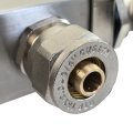 Соединитель евроконус аксиальный, латунь,16х2,0х3/4, желтый, RTP