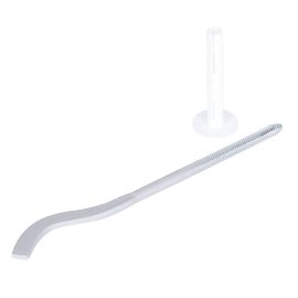Кронштейн с дюбелем Global 011026 08 195 мм (цвет cod.08 grigio argento opaco metallizzato (серый)), A026ME19508