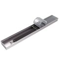 Внутрипольный конвектор ROMMER RCN2-1000 100х260х3900 (Решётка роликовая, анодированный алюминий) универсальное подключение, RCN2-1000-1026390