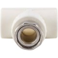 Тройник Kalde комбинированный с накидной гайкой 20х3/4, 3222-tut-200c00