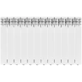 Радиатор алюминиевый ROMMER Profi 500 12 секции (AL500-80-80-100) (RAL9016), RAL-1210-050012