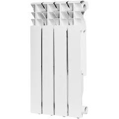 Радиатор алюминиевый ROMMER Plus 500 4 секций боковое подключение (RAL9016), RAL-3210-050004