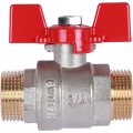 Кран шаровой ROMMER 3/4 НР/НР, ручка бабочка, RBV-0007-0410220