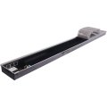 Внутрипольный конвектор STOUT SCN-1100 80х240х2400 (Решётка роликовая) правое подключение, SCN-1100-0824240