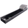 Внутрипольный конвектор STOUT SCN-1100 110х240х1400 (Решётка роликовая) правое подключение, SCN-1100-1124140