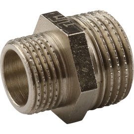 Ниппель HH TIEMME никелированный 3/4х1/2 для стальных труб резьбовой, 1500124