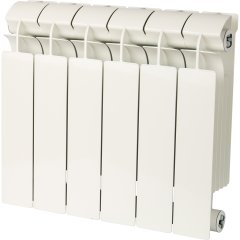 Радиатор биметаллический Global STYLE PLUS 350 3 секции боковое подключение (белый RAL 9010), STP03501003