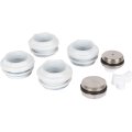 Универсальный монтажный комплект STOUT для подключения радиатора 3/4 RAL 9016, SKU-0111-000134