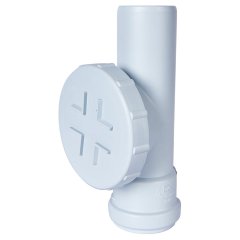 Ревизия с круглой крышкой канализационная бесшумная STOUT D58, SKB-0014-000058